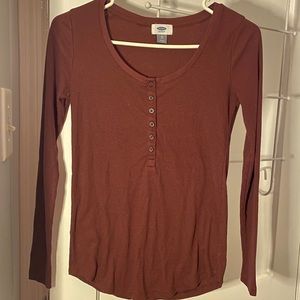 Old Navy Burgundy Long Sleeve